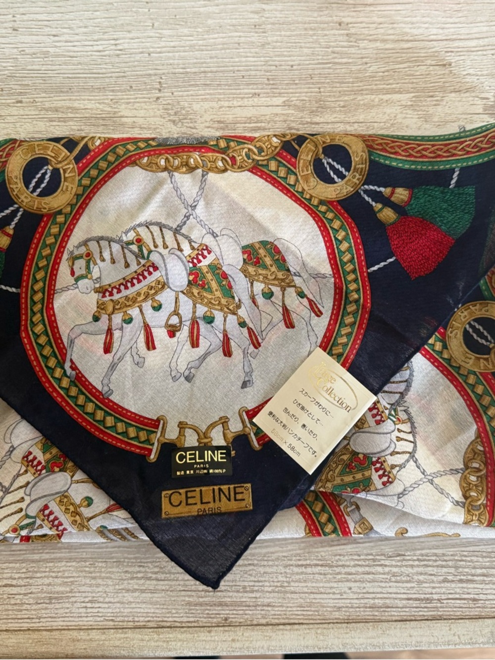 CELINE Paris Equestrian Print